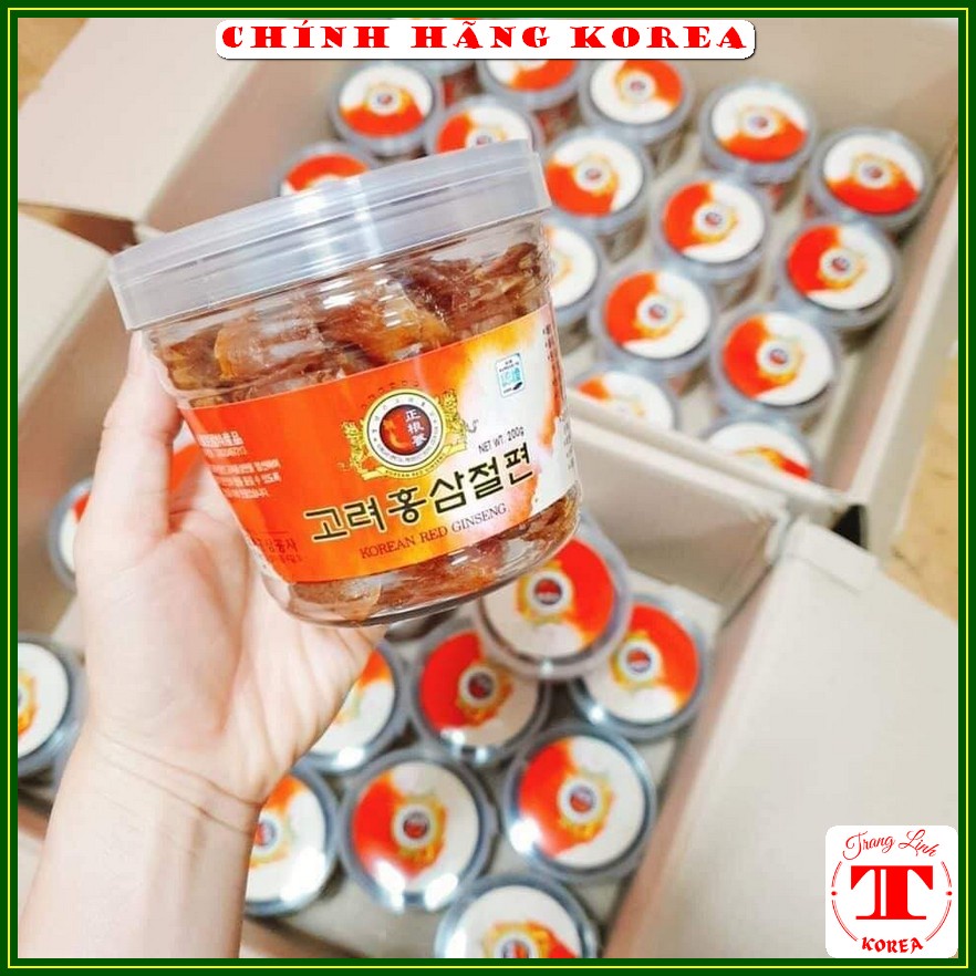 Hồng sâm lát tẩm mật ong hàn quốc, cốc 200gr - Sâm tẩm mật ong chính hãng Korea, tranglinh