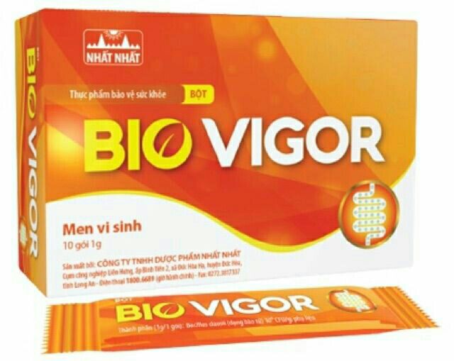 MEN VI SINH BIO VIGOR (NHẤT NHẤT) HỘP 10 GÓI