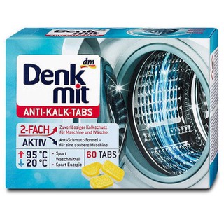 1 hộp 60 viên tẩy lồng giặt denkmit hàng chính hãng đức, siêu sạch., vệ sinh lồng máy giặt.