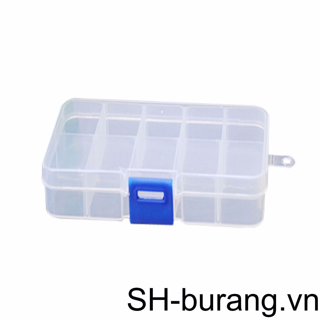 Hộp Nhựa Đựng Trang Sức 10 Ngăn Tiện Lợi