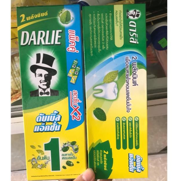 Hộp 2 TUYP KEM ĐÁNH RĂNG DARLIE BẠC HÀ