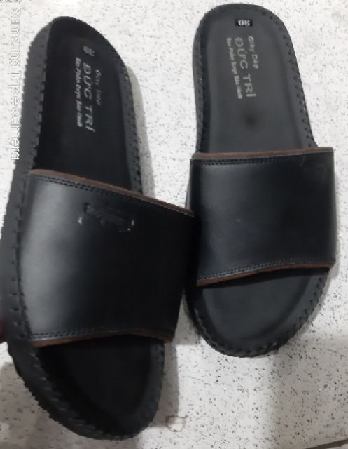 Dép Nam quai ngan da bò cao cấp KI 1