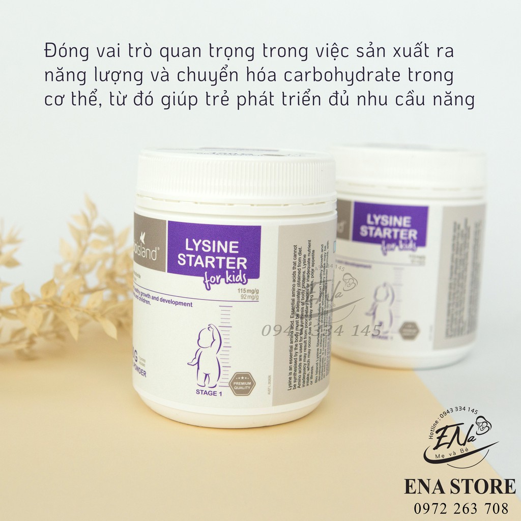 Bột Lysin Tăng Chiều Cao Bioisland Úc 150gr