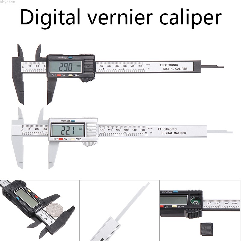 Thước cặp điện tử màn hình lcd 6 '' 150mm chuyên dụng chất lượng cao