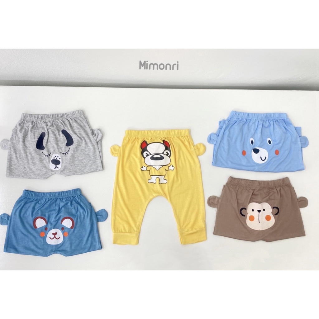Quần dài chất thun lạnh mông thú đáp đũng cho bé Namkidshop (QATE474)
