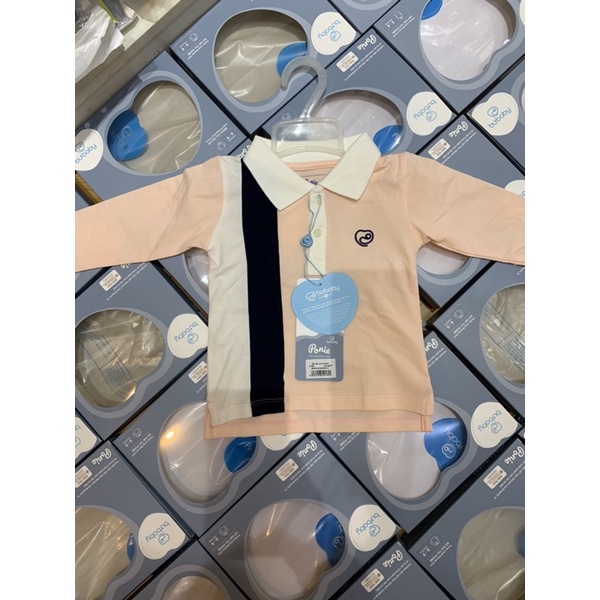 Áo cổ đức phối sọc bubaby