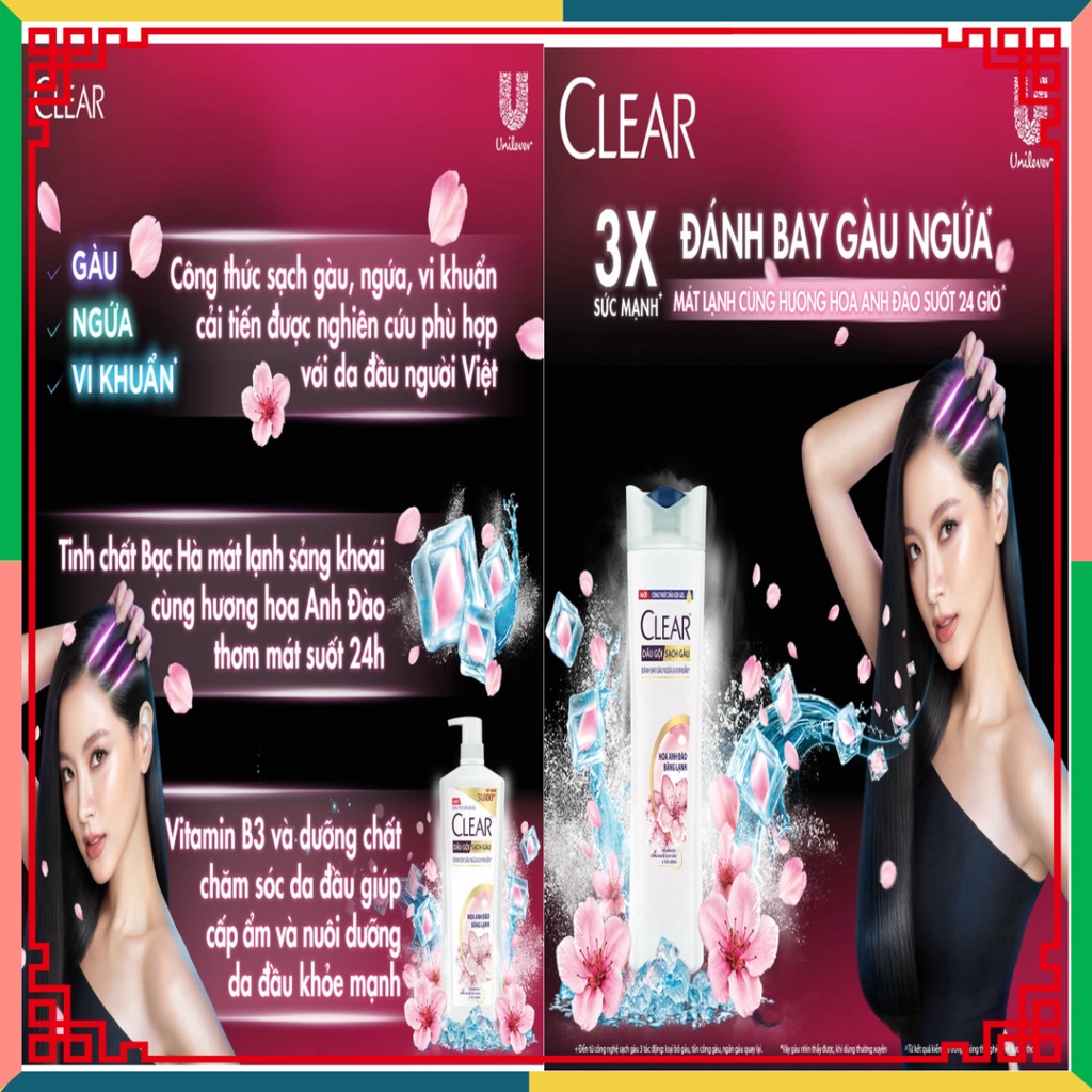 Dầu gội sạch gàu Clear Botanique 630g/chai