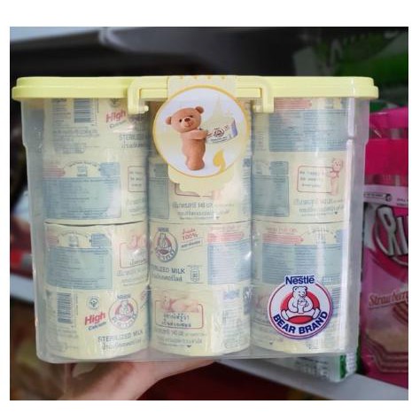 [Quà tặng] Lốc 12 lon sữa gấu Nestle Thái Lan 140ml