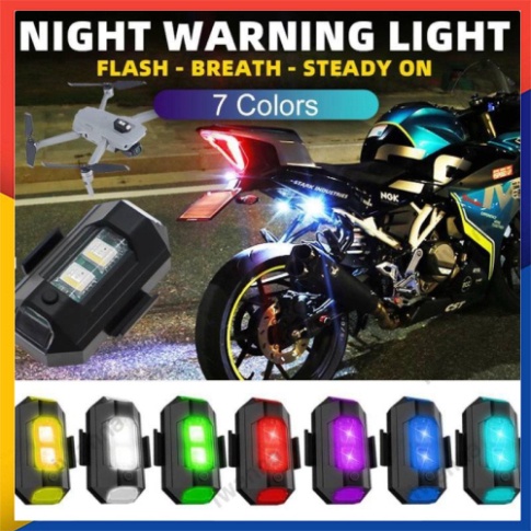 Đèn nhấp nháy cảnh báo gắn xe máy bay điều khiển từ xa có thể sạc lại