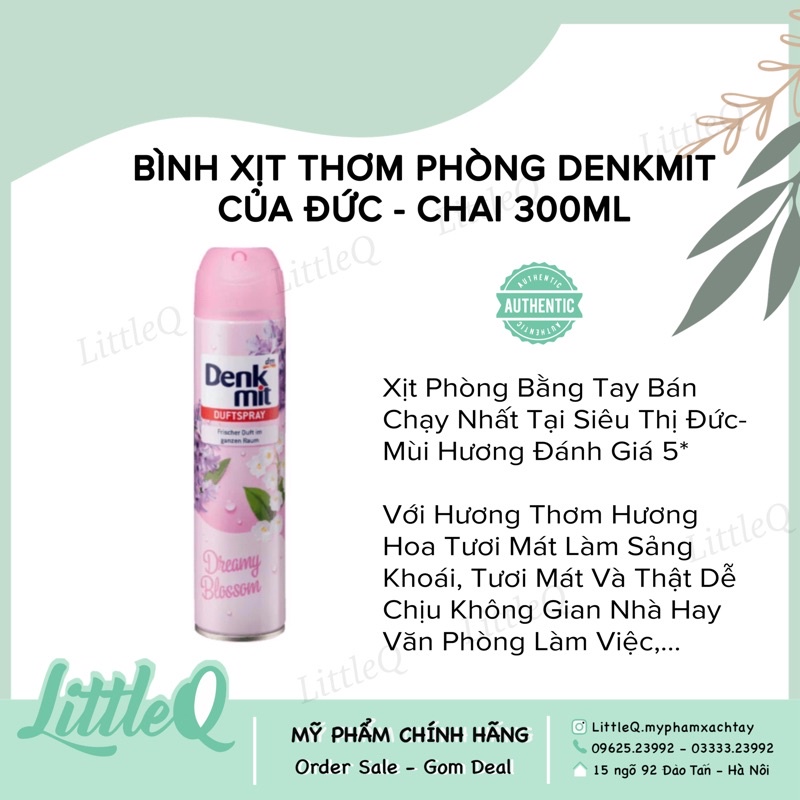 BÌNH XỊT THƠM PHÒNG Denkmit của Đức - chai 300ml