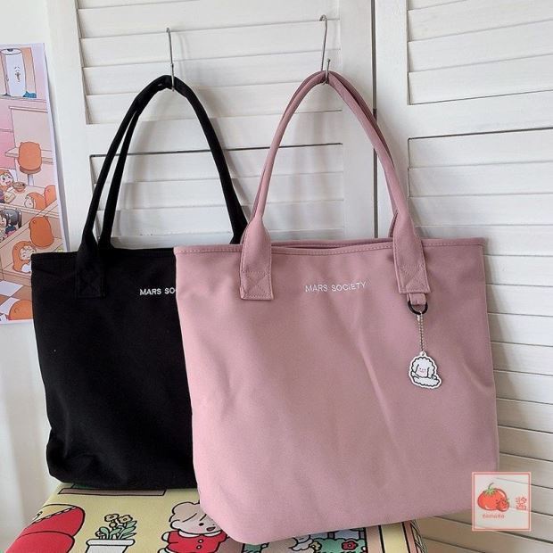 Túi Tote Đeo Vai Vải Canvas Cỡ Lớn Thời Trang 2022 Cho Nữ