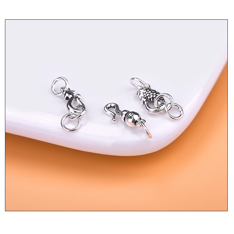 █diy゜ S925 Bạc●Phụ Kiện Móc Khóa Bạc 925 Hình Chim Phượng Hoàng Dùng Làm Trang Sức DIY