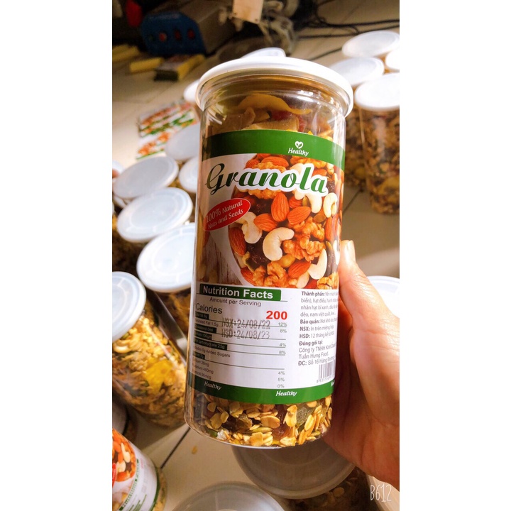 Granola siêu hạt ngũ cốc ăn kiêng,   ngũ cốc giảm cân dinh dưỡng, mix 8 loại hạt-NCH