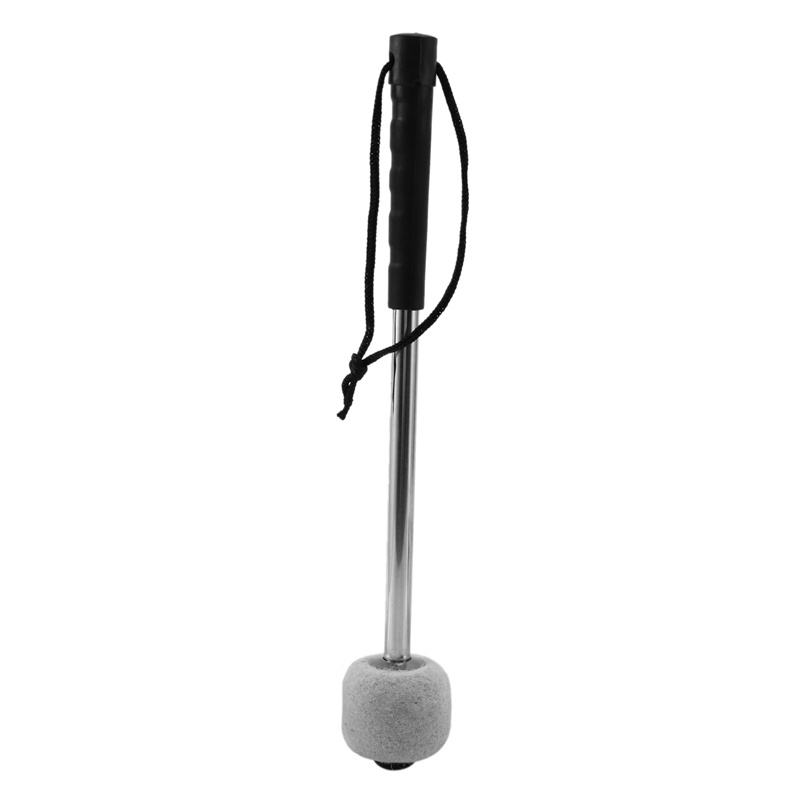Bộ 2 Dùi Trống Bass Bằng Thép Không Gỉ Tay Cầm Màu Trắng