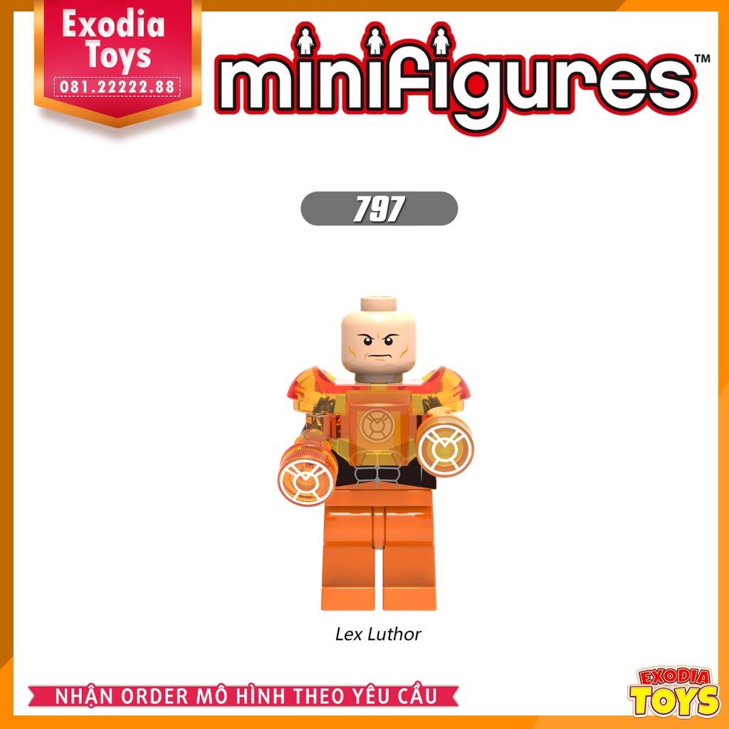 Xếp hình Minifigure Nhân vật siêu anh hùng quân đoàn Lantern Corps - Đồ Chơi Lắp Ghép Sáng Tạo - X0183