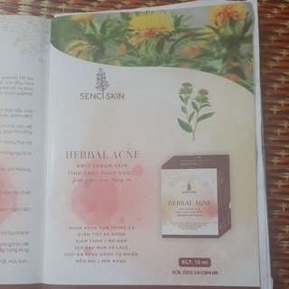 SENCI SKIN HERBAL ACNE – (GIẢM MỤN TRỨNG CÁ, GIẢM VIÊM).