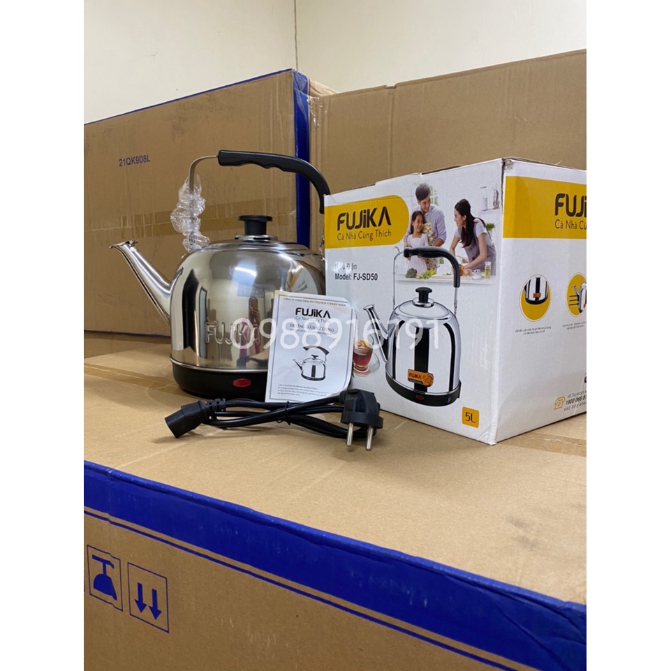 Siêu Điện Siêu Tốc INOX Cao Cấp FUJIKA / NKMEDIA- 5L - Hàng Chuẩn - BH 12 Tháng