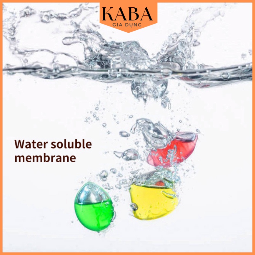 Viên gel giặt quần áo nồng độ cao hương thơm lâu phai hiệu quả gấp 8 lần an toàn không gây kích ứng KABA