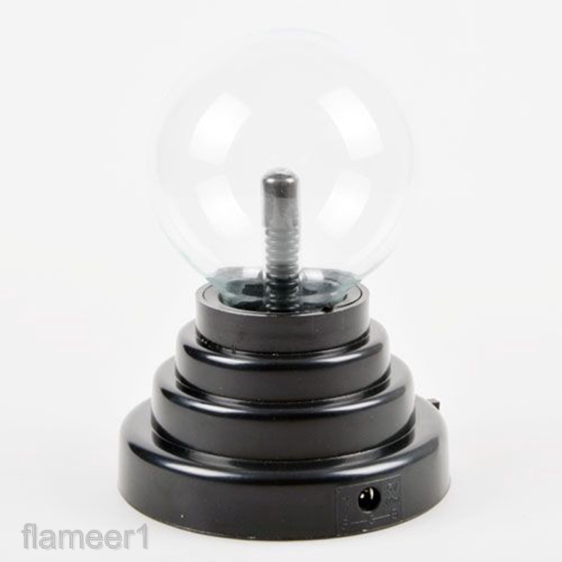 [Flameameer1] Đèn Plasma Đế Đen Bóng Plasma Ma Thuật Cổng USB Cho Bữa Tiệc