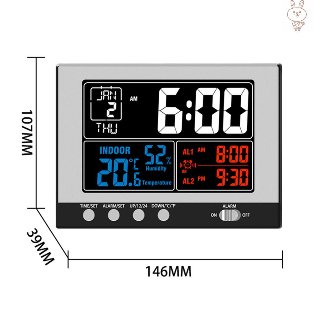 Đồng hồ báo thức hiển thị nhiệt độ CJ - 6613