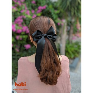 Dây cột tóc nơ dáng dài phong cách Hàn Quốc G4 - Kẹp tóc Handmade HATI