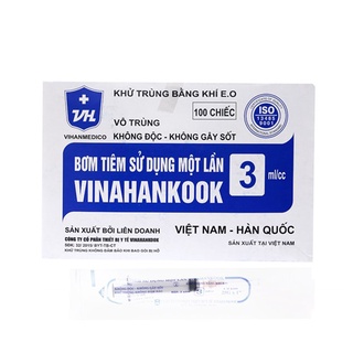 [Bán lẻ 10 chiếc] Bơm tiêm 1 lần Vinahankook 1,3,5,10,20ml