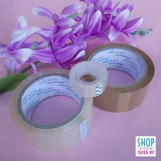 Set 03 cuộn băng keo trong, băng keo đục, băng keo văn phòng nhỏ