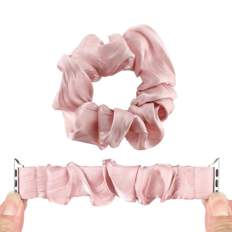Dây đeo đồng hồ đàn hồi nữ tính 38mm 40mm 42mm 44mm thích hợp cho Apple Watch Band Series 6 SE 5 4 3 2 1