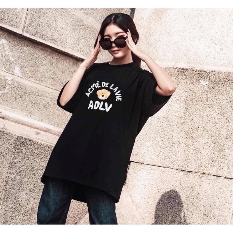 Áo thun unisex dáng rộng ADLV dễ thương vải mịn (V198)