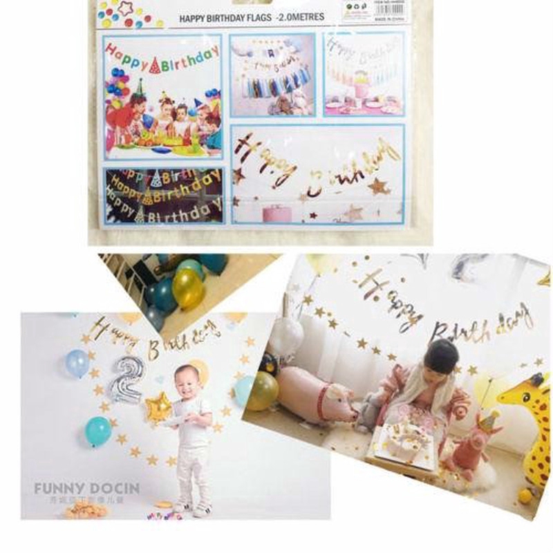 Banner Chữ Happy Birthday Trang Trí Tiệc Sinh Nhật