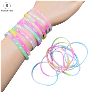 Vòng Đeo Tay Thể Thao Dạ Quang Phát Sáng Chữ Tiếng Anh