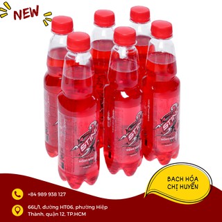 Lốc 6 chai nước tăng lực Sting hương dâu 330ml