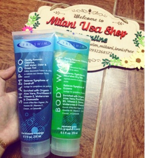 Combo sữa tắm + dầu gội Triswim auth 251ml