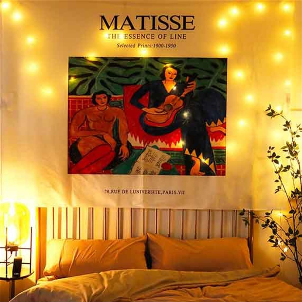 Thảm Treo Tường Trang Trí In Hình Nhân Vật Trừu Tượng