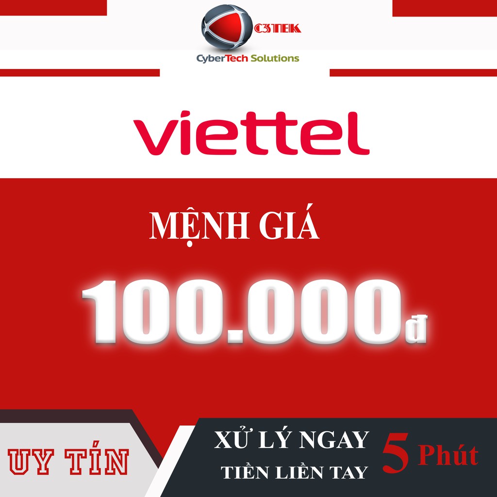 Thẻ Nạp Viettel 100K - Shop C3TEK