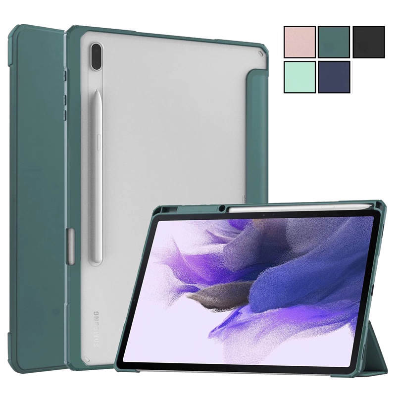 Bao Da Máy Tính Bảng Thông Minh Cho Samsung Galaxy Tab S7 FE Plus 12.4 inch SM-T970 T975 SM-T730 T735 S8 Plus 11inch Giá Đỡ