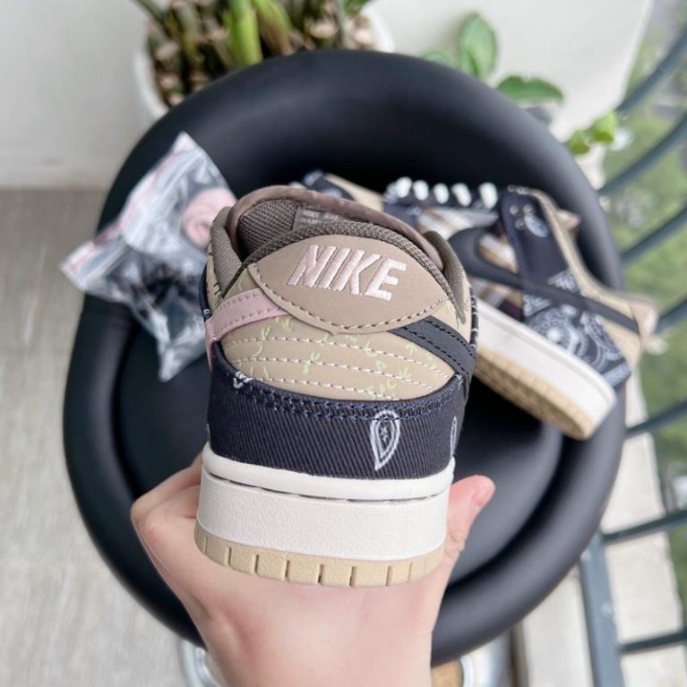 Giày Sneaker JD Sb Travis Full Phụ Kiện -Ảnh Thật JD SB TRAVIS NÂU BẢN CAO CẤP NAM NỮ