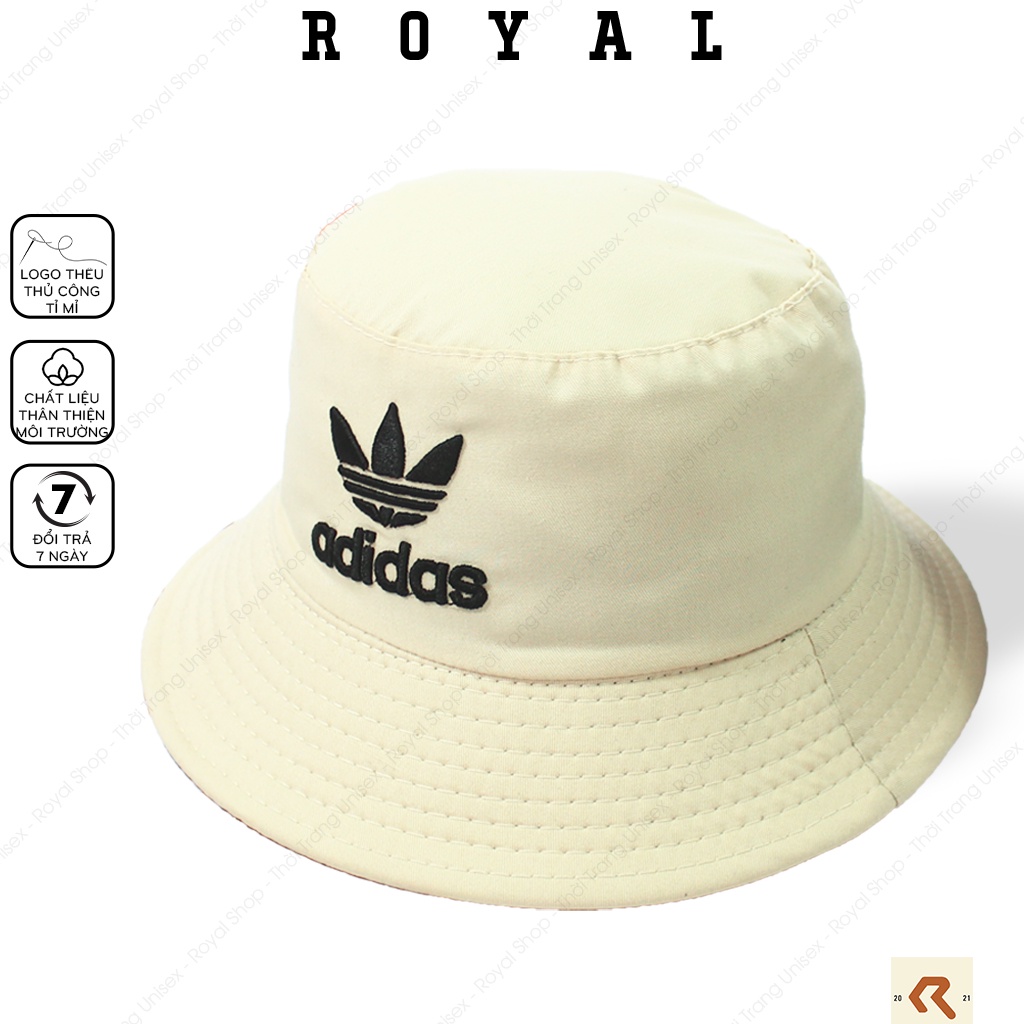 Mũ Bucket Nón Bucket Tai Bèo Nam Nữ 2 mặt Vải Kaki adidas Unisex - Royal Caps