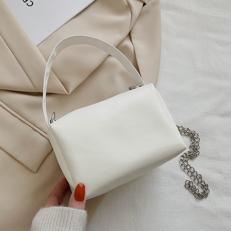 Túi Xách Da Mềm Dáng Vuông Thời Trang Mùa Xuân Phong Cách Hàn Quốc Mới Cho Nữ