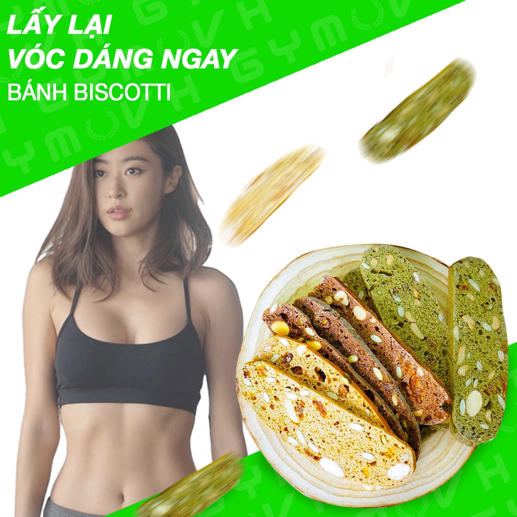 Bánh Biscotti Ăn Kiêng Cắt Lát EAT CLEAN/ KETO/ DAS