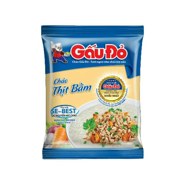 Cháo gấu đỏ thịt bằm gói 50g