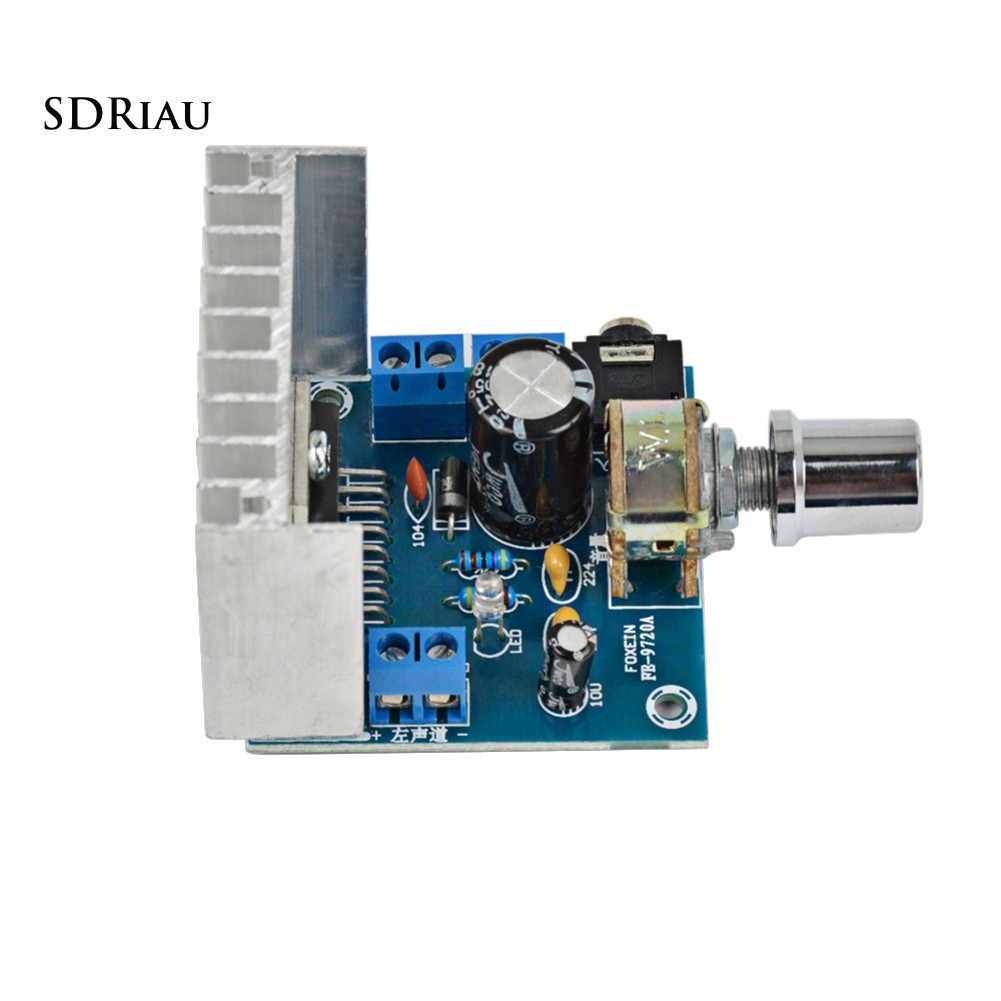 Mạch âm ly 12V AC/DC TDA7297 thiết kế 2 kênh chuyên dụng cho xe hơi/ xe máy chuyên dụng