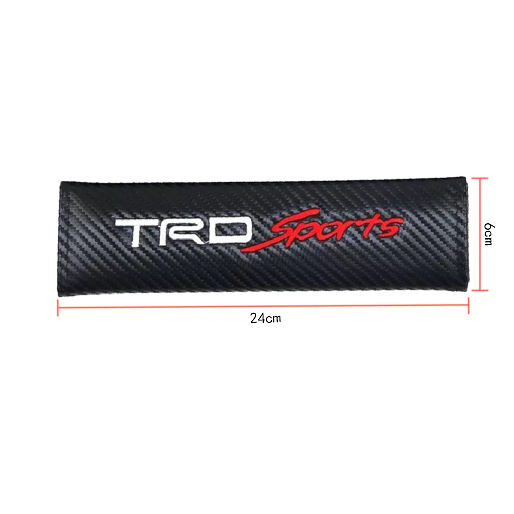 GTIOATO Cho TRD Sport BọC DâY An ToàN Xe HơI DâY Đai An ToàN Ô Tô Đệm Bọc Dây Đai An Toàn Xe Hơi Sợi Carbon ChốT CàI DâY An ToàN Xe Ô Tô Phụ KiệN Ô Tô Cho Toyota CHR Raize Corolla Cross Rush Fortuner Yaris Innova Vios Prius C Wigo