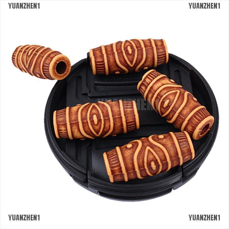 [YUANZHEN1] Set 10 Hạt Gỗ Bện Tóc Nối Dài