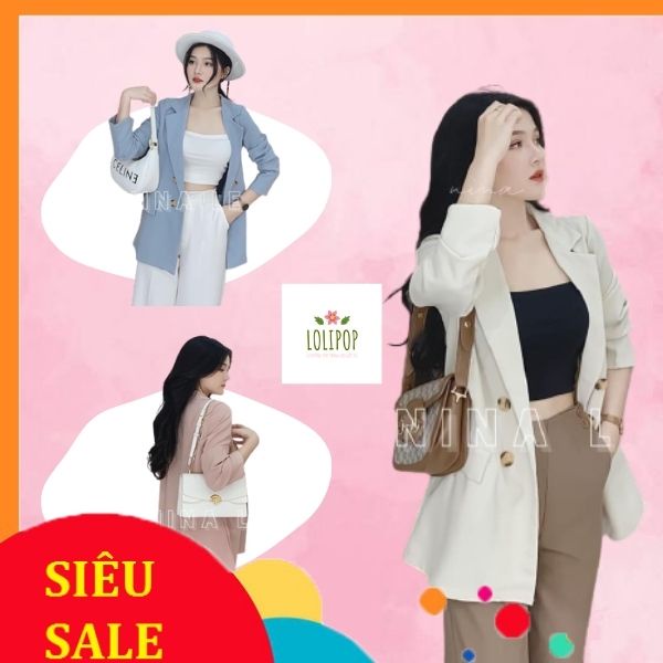 [CÓ ẢNH FEEDBACK] Áo Blazer Nữ, Áo Vest Kiểu Dáng Hàn Quốc Siêu Đẹp - LOLIPOP | BigBuy360 - bigbuy360.vn