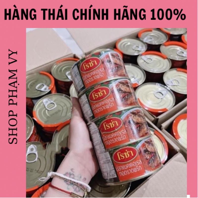 Cá Thu Chiên Sốt Chua Cay Roza Thái Lan, Cá Hộp Thơm Ngon Chính Hãng 140g