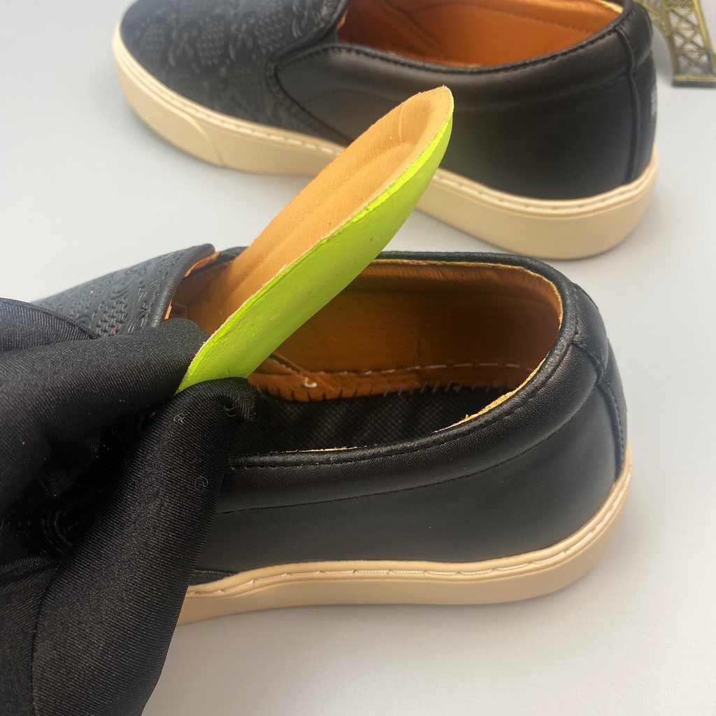 Giày Lười Nam Slipon  GC- Giày Nam Đẹp In hoạ tiết