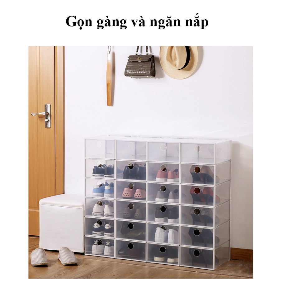 [bán sỉ&lẻ] HỘP ĐỰNG GIÀY NEWBOX| nhựa cứng chịu lực 20kg