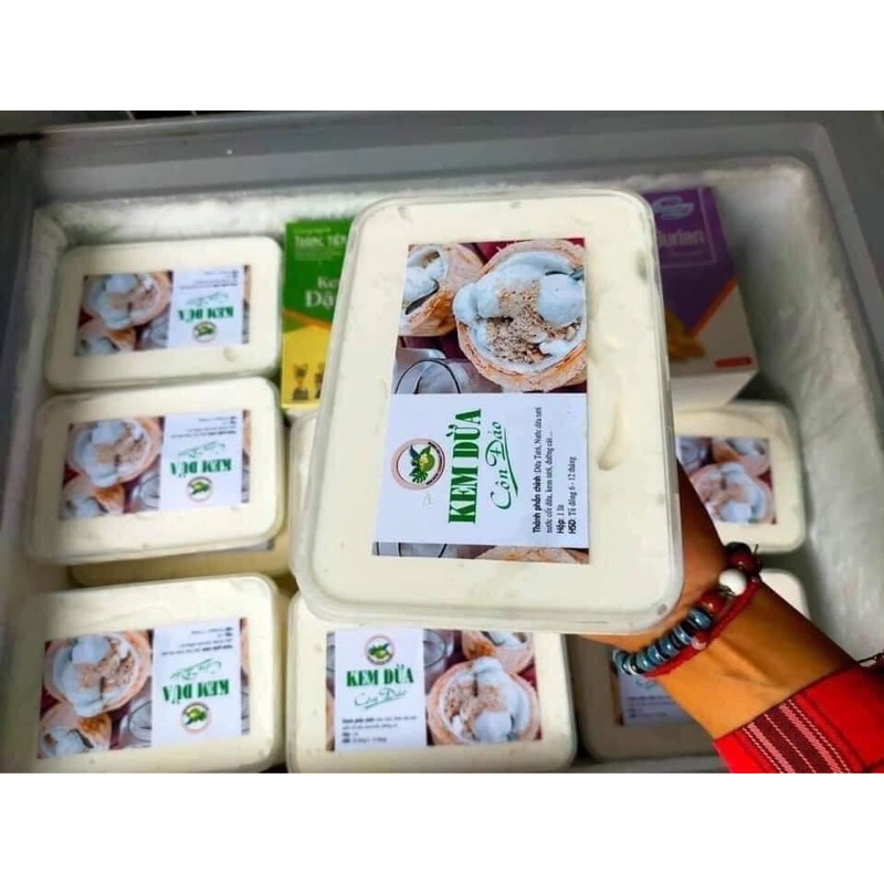 Kem dừa côn đảo hộp 1000ml (giao tphcm)