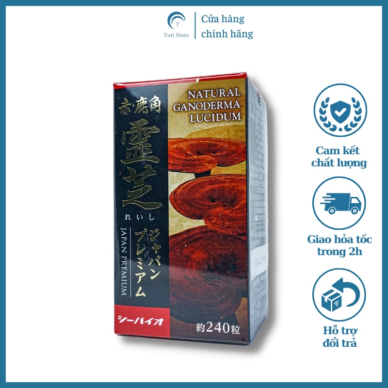 Nấm Linh Chi Đỏ Cao Cấp Sừng Hươu Kết Hợp Đông Trùng Hạ Thảo 240 Viên